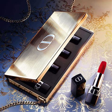 mini make up clutch dior|rouge dior lipstick case.